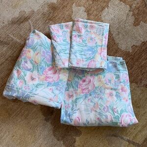 Lady Pepperell Pastel Floral Full Sheet Set